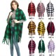 A new autumn and winter collection from Europe and America, featuring a thick, fringed green and black checkered scarf and a thick braided scarf for women A new autumn and winter collection from Europe and America, featuring a thick, fringed green and black checkered scarf and a thick braided scarf for women