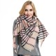 Amazon's popular cross-border items for spring, autumn and winter in Europe and America: loop yarn, full polyester, spiky wool, checkered triangular shawls, scarves and scarves