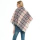Amazon's popular cross-border items for spring, autumn and winter in Europe and America: loop yarn, full polyester, spiky wool, checkered triangular shawls, scarves and scarves