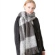 Cross-border exclusive supply of full polyester loop sand check scarves for women's warmth and tassel scarves and shawls for autumn and winter in Europe and America Cross-border exclusive supply of full polyester loop sand check scarves for women's warmth and tassel scarves and shawls for autumn and winter in Europe and America