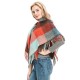 Factory direct supply for cross-border export to Europe and America, autumn and winter men's and women's scarves, fringed tassels, checkered square scarves, shawls Factory direct supply for cross-border export to Europe and America, autumn and winter men's and women's scarves, fringed tassels, checkered square scarves, shawls
