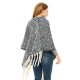 Factory direct sales for export, European and American style, looped tulle braid, thick and long tassels, autumn and winter thickened flowered shawl cape Factory direct sales for export, European and American style, looped tulle braid, thick and long tassels, autumn and winter thickened flowered shawl cape