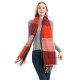 Amazon's popular autumn and winter British-style couple tassel scarves and large checkered shawls for foreign trade