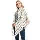 Factory direct sales, new autumn and winter style scarves, faux cashmere acrylic black beige checkered square scarves and shawls for women Factory direct sales, new autumn and winter style scarves, faux cashmere acrylic black beige checkered square scarves and shawls for women