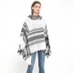 Factory direct supply of popular European and American spring, autumn, winter and Christmas green shawls, looped chiffon, checkered hooded capes Factory direct supply of popular European and American spring, autumn, winter and Christmas green shawls, looped chiffon, checkered hooded capes