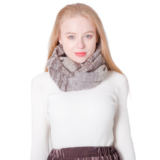 Autumn and winter Korean-style colorful striped woolen scarves, color-blocked knitted scarves, men's and women's warm scarves, batch from Tonglu manufacturer