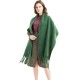 Wholesale from the manufacturer of new thickened fringed circle sand solid color scarves for women and men in autumn and winter in Europe and America