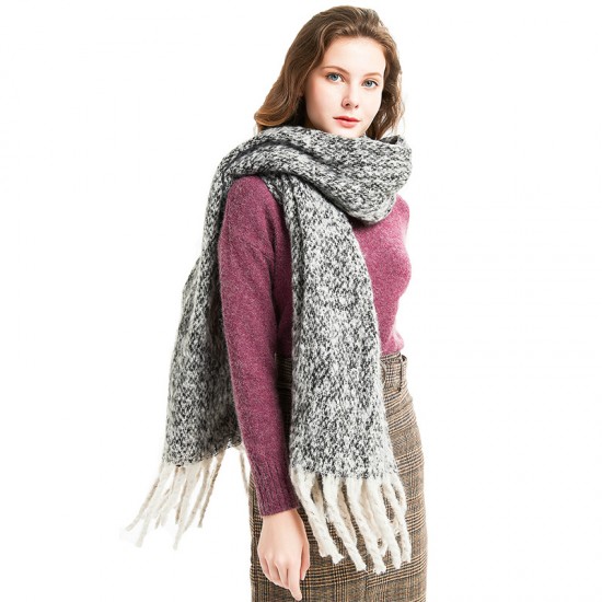 Factory direct sales of autumn and winter hoop sand, thick tassel, flower and color-blocked scarves, shawls, thick braids, thickened scarves from Tonglu Factory direct sales of autumn and winter hoop sand, thick tassel, flower and color-blocked scarves, shawls, thick braids, thickened scarves from Tonglu