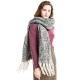 Factory direct sales of autumn and winter hoop sand, thick tassel, flower and color-blocked scarves, shawls, thick braids, thickened scarves from Tonglu Factory direct sales of autumn and winter hoop sand, thick tassel, flower and color-blocked scarves, shawls, thick braids, thickened scarves from Tonglu