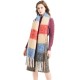 Factory direct sales of thick and coarse checkered scarves for autumn and winter, circle sand, thick braids, thick whiskers, braids, scarves and shawls