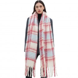 Factory direct supply 2025 new style of European and American autumn and winter checkered scarves and shawls for export. Wholesale