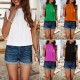 Diyun European and American women's clothing Cross-border Amazon 2024 Spring/Summer Export Style Casual Solid color small flying sleeve Shirt top Diyun European and American women's clothing Cross-border Amazon 2024 Spring/Summer Export Style Casual Solid color small flying sleeve Shirt top
