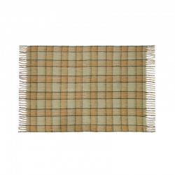 Foreign trade European and American autumn and winter hoop yarn imitation mohair green checkered thick large shawl cover blanket manufacturer