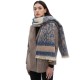 Wholesale manufacturer of new cross-border trade European and American autumn and winter men's and women's short beard jacquard patchwork leopard print scarves Wholesale manufacturer of new cross-border trade European and American autumn and winter men's and women's short beard jacquard patchwork leopard print scarves