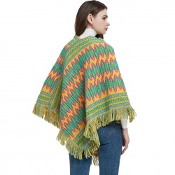 New ethnic-style travel capes for Xizang and Yunnan in autumn and winter, Christmas suits, capes and shawls