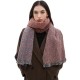 Wholesale of men's and women's scarves and shawls for autumn and winter in Europe and America, with floral patterns, short beards and fringed fur, from Tonglu factory
