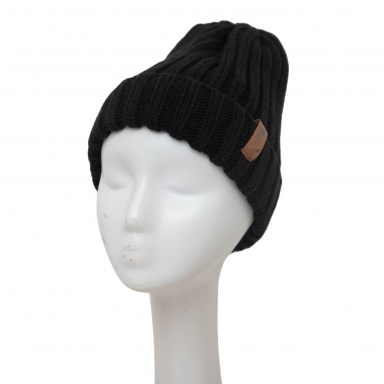 Amazon's popular foreign trade quality products - thickened black fleece solid color woolen knitted hats for autumn and winter in Europe and America. Manufacturer Amazon's popular foreign trade quality products - thickened black fleece solid color woolen knitted hats for autumn and winter in Europe and America. Manufacturer