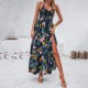 Diyun Cross-border Dress Amazon Spring/Summer 2024 Foreign Trade Casual Vacation Printed halter Floral dress