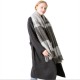 Cross-border exclusive supply of full polyester loop sand check scarves for women's warmth and tassel scarves and shawls for autumn and winter in Europe and America Cross-border exclusive supply of full polyester loop sand check scarves for women's warmth and tassel scarves and shawls for autumn and winter in Europe and America