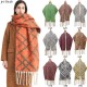 Cross-border Amazon bestseller, new autumn and winter collection of European and American jacquard double-check scarves with loop yarn imitation mohair