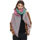 Amazon's hot cross-border new export European and American autumn and winter checkered leopard print diagonal scarf shawl Amazon's hot cross-border new export European and American autumn and winter checkered leopard print diagonal scarf shawl