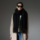 European and American winter loop yarn imitation mohair white flow suge scarf and shawl manufacturer in stock for customization European and American winter loop yarn imitation mohair white flow suge scarf and shawl manufacturer in stock for customization
