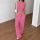 Diyun's European and American casual and simple style sleeveless vest straight-leg pants set for women's clothing Spring/Summer 2025 Amazon Independent Store Diyun's European and American casual and simple style sleeveless vest straight-leg pants set for women's clothing Spring/Summer 2025 Amazon Independent Store