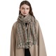 Manufacturer's export of European and American small checkered scarves and shawls for both autumn and winter, Korean-style student warm retro scarves Manufacturer's export of European and American small checkered scarves and shawls for both autumn and winter, Korean-style student warm retro scarves