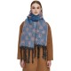 New cross-border export shawl, thickened winter scarf for Europe and America, with loop gauze, thick tassels, jacquard and polka dots, Christmas scarf New cross-border export shawl, thickened winter scarf for Europe and America, with loop gauze, thick tassels, jacquard and polka dots, Christmas scarf