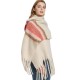 Custom manufacturer of new thickened and long fringed scarves and shawls for autumn and winter in Europe and America