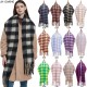 A manufacturer of the same autumn and winter new black rice checkered thick tassel scarf and women's thickened scarf shawl for foreign trade in Europe and America A manufacturer of the same autumn and winter new black rice checkered thick tassel scarf and women's thickened scarf shawl for foreign trade in Europe and America