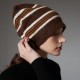 Amazon's 2025 new autumn and winter striped wool knitted hats for men and women in Europe and America Amazon's 2025 new autumn and winter striped wool knitted hats for men and women in Europe and America