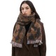 Wholesale manufacturer of 2025 new style scarves for European and American autumn and winter men's and women's jacquard short beard and leopard print scarves