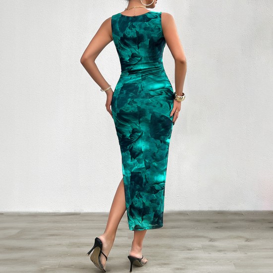 Diyun Foreign Trade Women's Clothing Cross-border Amazon Independent Station 2024 Spring/Summer Stylish, Slimming sleeveless mesh dress Diyun Foreign Trade Women's Clothing Cross-border Amazon Independent Station 2024 Spring/Summer Stylish, Slimming sleeveless mesh dress