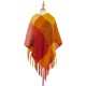 Custom-made European and American autumn and winter loop gauze thickened with tassels and checkered pullover shawl cape in stock from the manufacturer Custom-made European and American autumn and winter loop gauze thickened with tassels and checkered pullover shawl cape in stock from the manufacturer