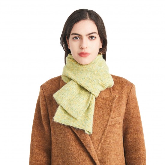 Cross-border Foreign Trade 2025 New Autumn and Winter Korean version male and female student faux cashmere with floral patterns solid color knitted woolen scarves Cross-border Foreign Trade 2025 New Autumn and Winter Korean version male and female student faux cashmere with floral patterns solid color knitted woolen scarves