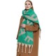 2023 new style shawl for export to Europe and America autumn and winter, thickened scarf ring, thick tassel jacquard letter scarf manufacturer