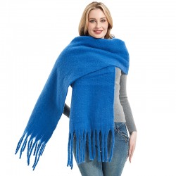 Wholesale of new thickened shawls for autumn and winter in Korean style, woven long-flow Suzhou solid color scarves, customized by Tonglu factory