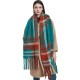 Wholesale manufacturer of new foreign trade women's scarves, thickened and coarse-flow checkered scarves and shawls for autumn and winter in Europe and America Wholesale manufacturer of new foreign trade women's scarves, thickened and coarse-flow checkered scarves and shawls for autumn and winter in Europe and America