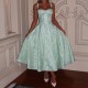 Diyun Cross-border European and American elegant evening dress for children 2025 summer Amazon halter long dress