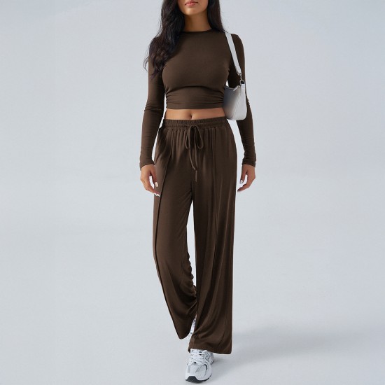 Diyun Cross-border European and American Yoga Exercise long-sleeved top with long Pants Women's Set for Spring/Summer 2025 Amazon Independent Store Diyun Cross-border European and American Yoga Exercise long-sleeved top with long Pants Women's Set for Spring/Summer 2025 Amazon Independent Store
