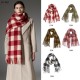Amazon's popular foreign trade European and American autumn and winter high-end new fringed checkered scarf and shawl manufacturer Amazon's popular foreign trade European and American autumn and winter high-end new fringed checkered scarf and shawl manufacturer