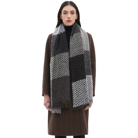 Wholesale manufacturer of Amazon's popular new styles of large checkered scarves and shawls for men and women in autumn and winter in Europe and America Wholesale manufacturer of Amazon's popular new styles of large checkered scarves and shawls for men and women in autumn and winter in Europe and America