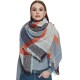 European and American autumn and winter thickened men's scarf, loop gauze, large checkered square scarf, shawl in stock manufacturer European and American autumn and winter thickened men's scarf, loop gauze, large checkered square scarf, shawl in stock manufacturer