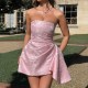 Diyun Cross-border European and American party Evening Dress, socialite style strapless dress women's clothing, Spring/Summer 2025 Amazon Export