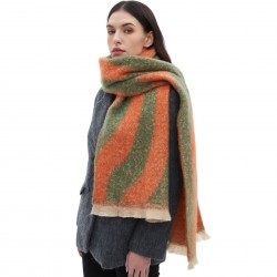 The new style of scarves from the manufacturer are selling well across borders. Wholesale of loop yarn jacquard scarves and shawls for autumn and winter in Europe and America