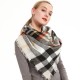 Amazon's popular export European and American faux cashmere seven-color checkered triangular shawl, scarf and scarf manufacturer for spring, autumn and winter Amazon's popular export European and American faux cashmere seven-color checkered triangular shawl, scarf and scarf manufacturer for spring, autumn and winter