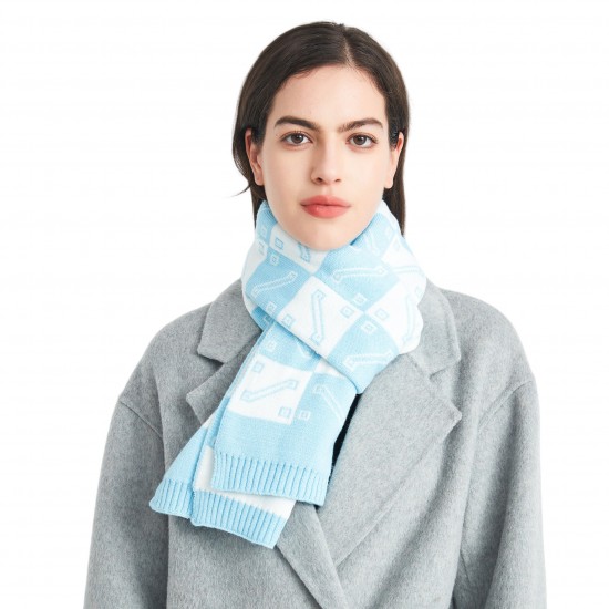 New autumn and winter woolen scarves for foreign trade, Korean-style acrylic knitted checkered scarves for male and female student couples New autumn and winter woolen scarves for foreign trade, Korean-style acrylic knitted checkered scarves for male and female student couples