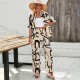 Diyun Cross-border European and American Women's Clothing Bohemian Vacation Style 2025 Spring/Summer Casual Printed short-sleeved pants Set