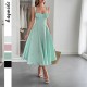 Diyun Cross-border European and American elegant evening dress for children 2025 summer Amazon halter long dress